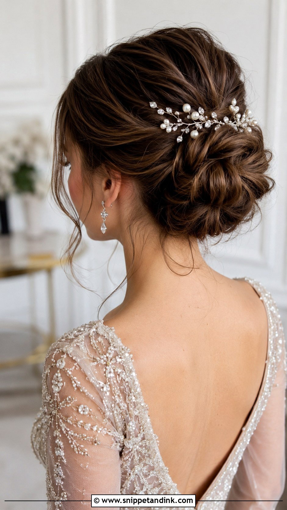 Accessorized Updo Wedding Hairstyle - Snippet and Ink - 35 Hair Styles for Wedding