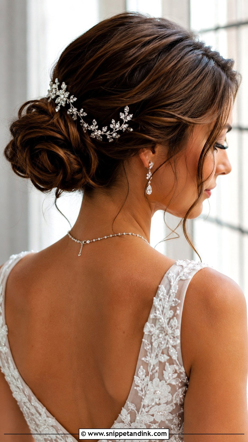 Accessorized Updo With Hairpiece - Snippet and Ink - 25 Elegant Bridal Hair Updo Ideas
