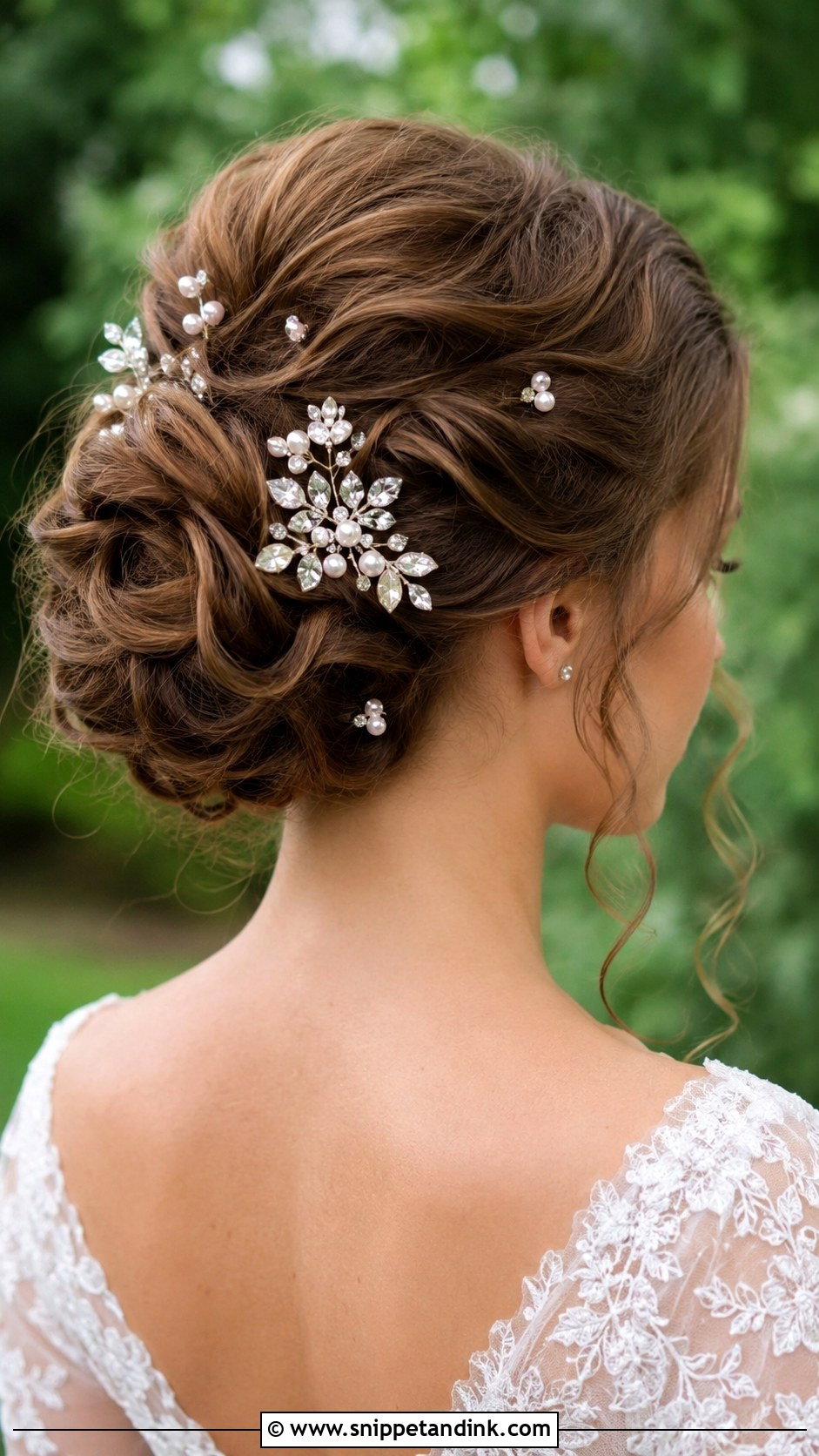 Accessorized Updo With Hairpins - Snippet and Ink - 25 Summer Wedding Hair Ideas
