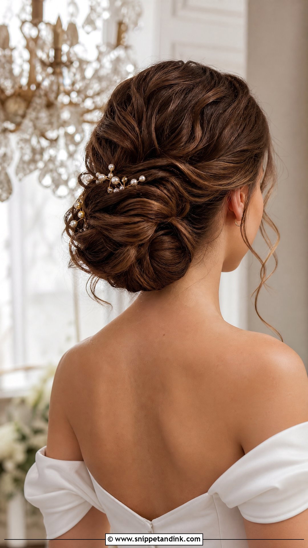 Accessorized Updo With Pearl Pins - Snippet and Ink - 20 Party Wedding Hair Styles