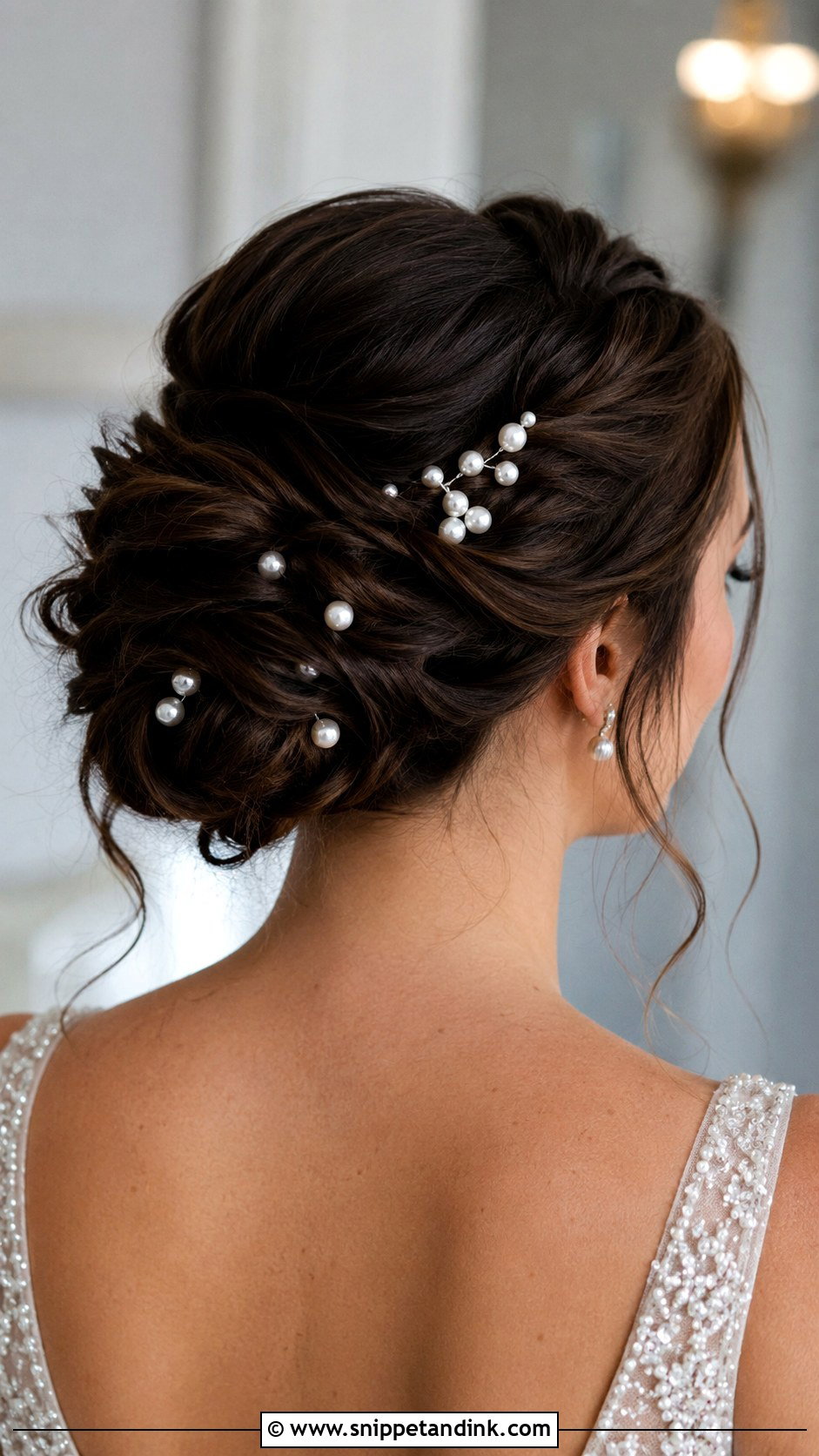 Accessorized Updo With Pearls - Snippet and Ink - 25 Hairstyle Ideas for Wedding Guest