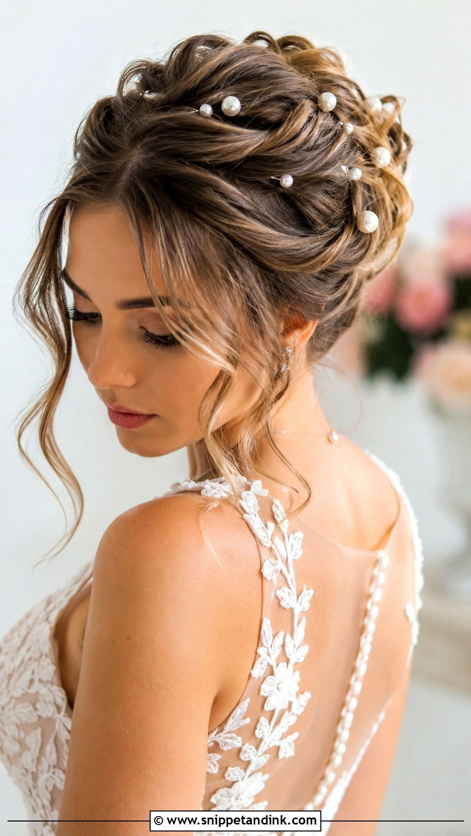 Accessorized Updo With Pearls - Snippet and Ink - 30 Bridal Hair Inspiration Ideas
