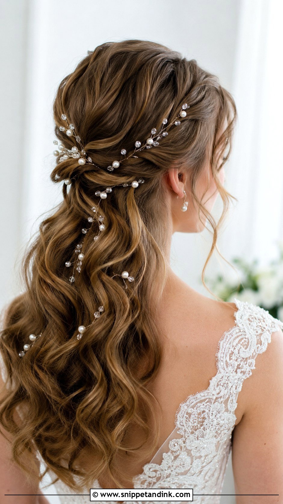 Accessorized Wedding Hair With Pearls - Snippet and Ink - 20 Cute Wedding Hair Ideas