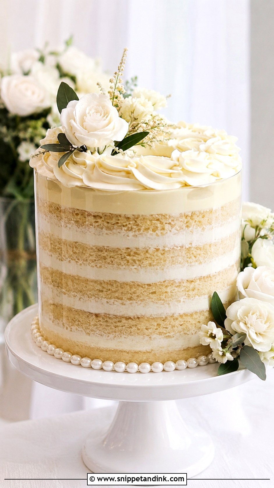 Acetate Wedding Cake With Buttercream Layers - Snippet and Ink - 20 Acetate Cake Ideas for Wedding