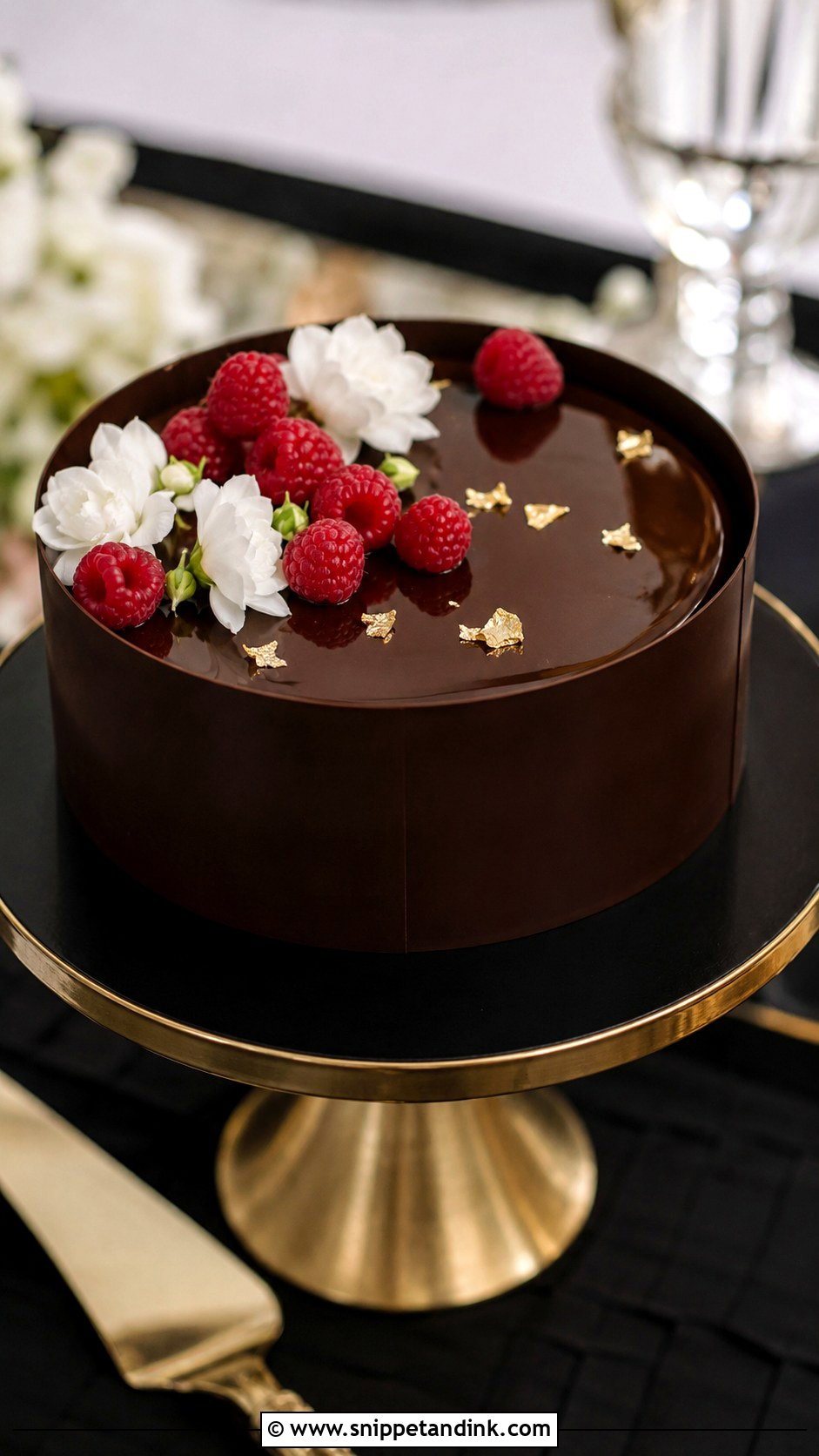 Acetate Wedding Cake With Chocolate Collar - Snippet and Ink - 20 Acetate Cake Ideas for Wedding