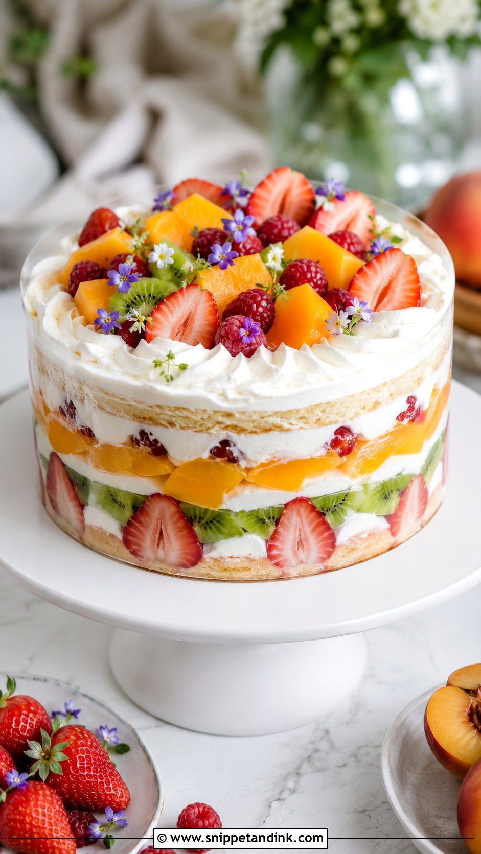 Acetate Wedding Cake With Fruit Layers - Snippet and Ink - 20 Acetate Cake Ideas for Wedding