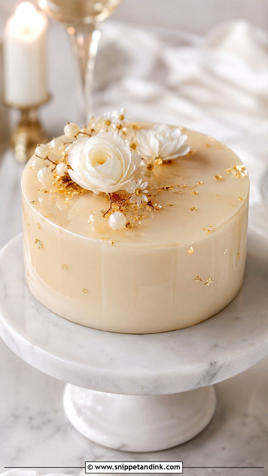 Acetate Wedding Cake With Mirror Glaze - Snippet and Ink - 20 Acetate Cake Ideas for Wedding
