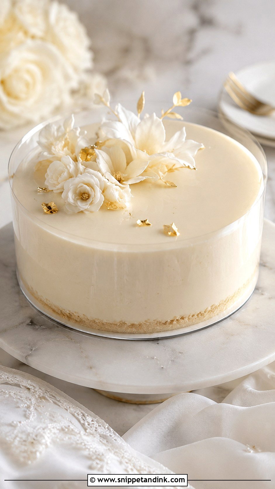 Acetate Wedding Mousse Cake - Snippet and Ink - 20 Acetate Cake Ideas for Wedding