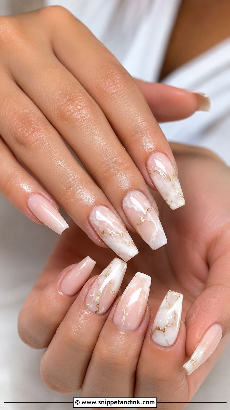 Acrylic Bridal Nails With Bow Details - Snippet and Ink - 20 Acrylic Bridal Wedding Nails