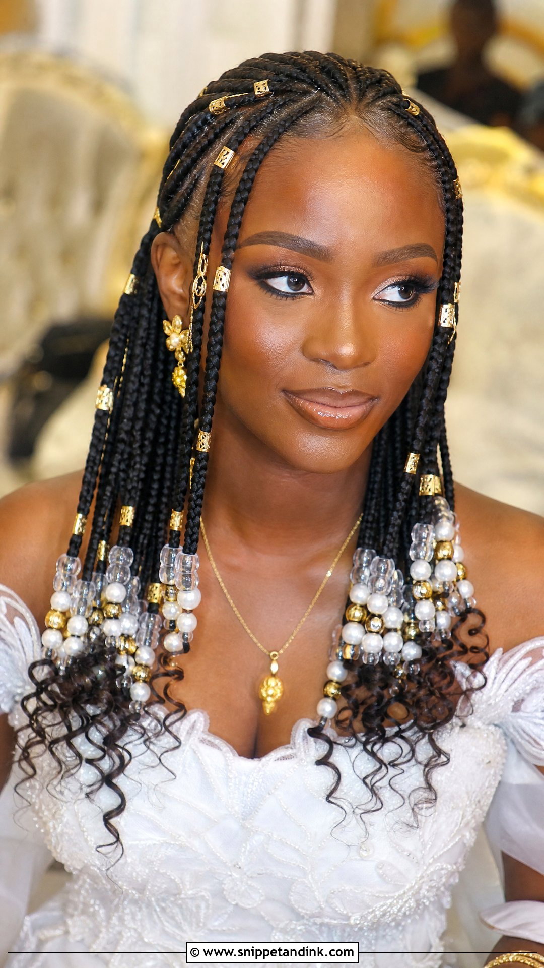 African Braids Bridal Beads - Snippet and Ink - 15 African Braids Bridal Hairstyles