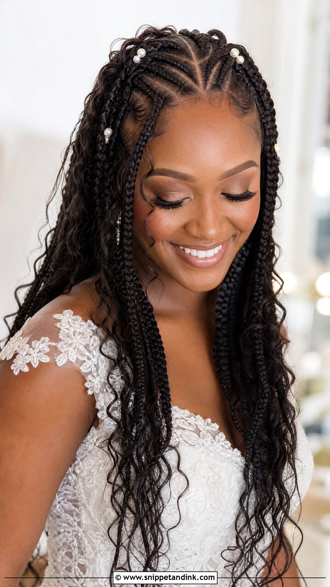 African Braids Bridal Goddess Braids - Snippet and Ink - 15 African Braids Bridal Hairstyles