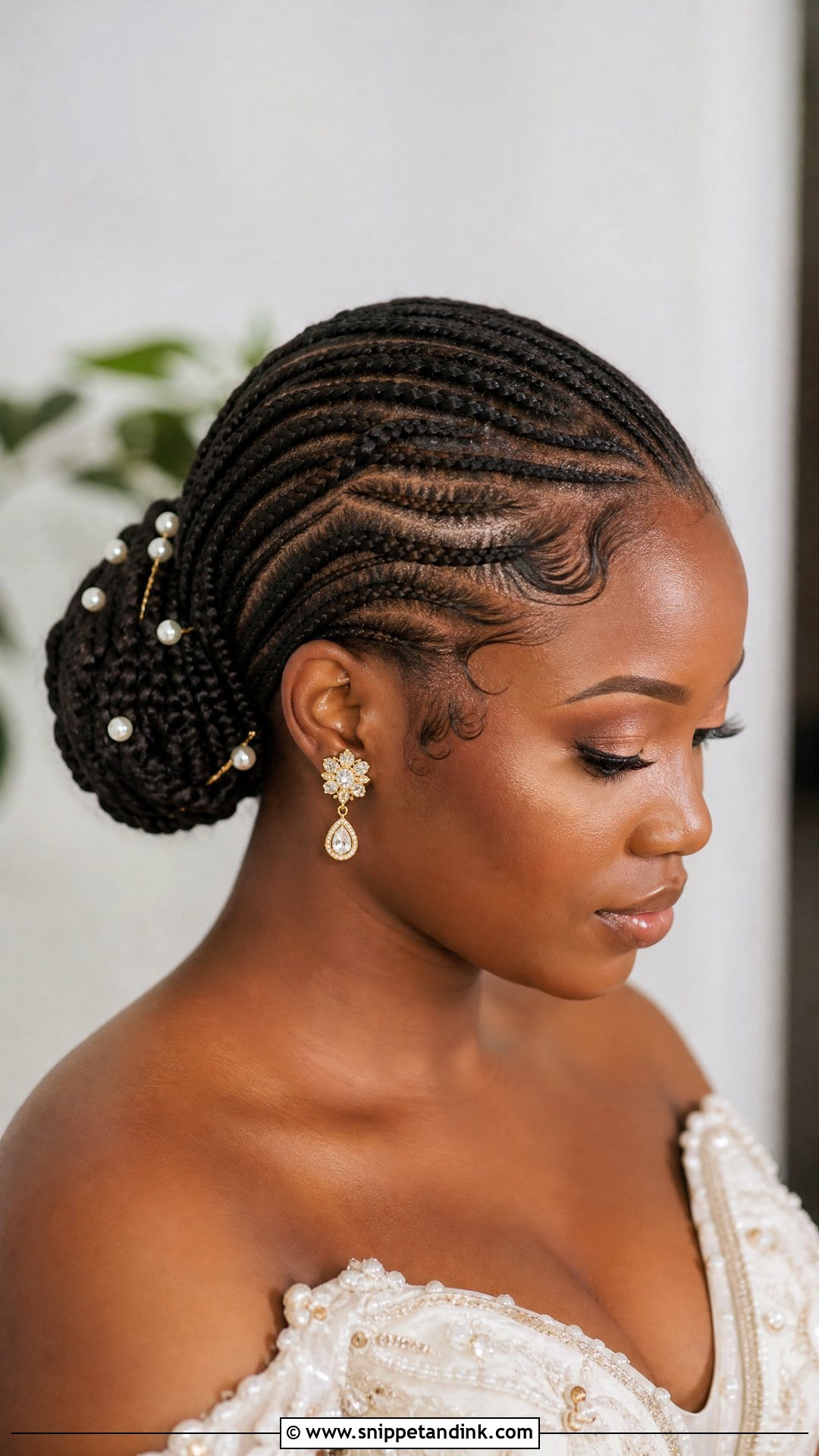 African Bridal Braided Updo - Snippet and Ink - 15 African Wedding Hairstyles