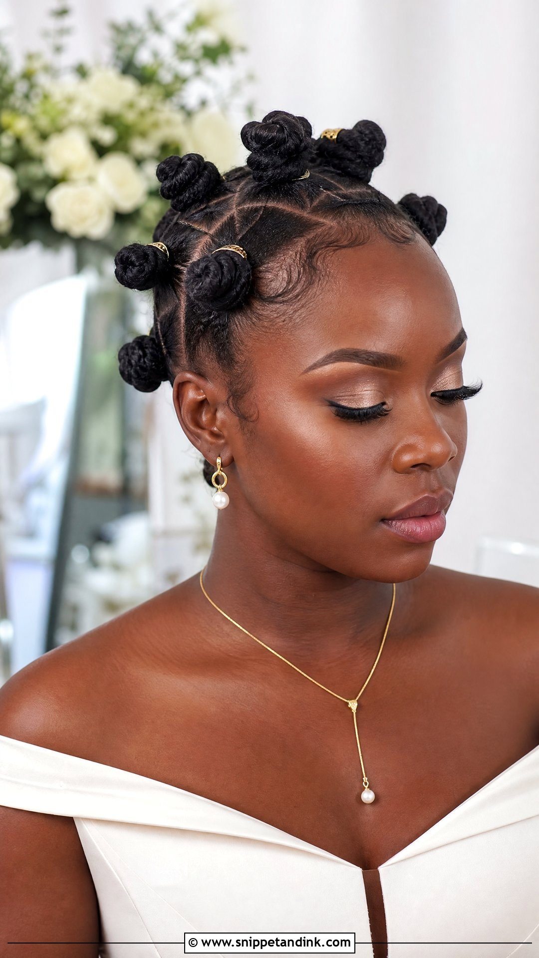 African Wedding Bantu Knot Updo - Snippet and Ink - 15 African Wedding Hairstyles