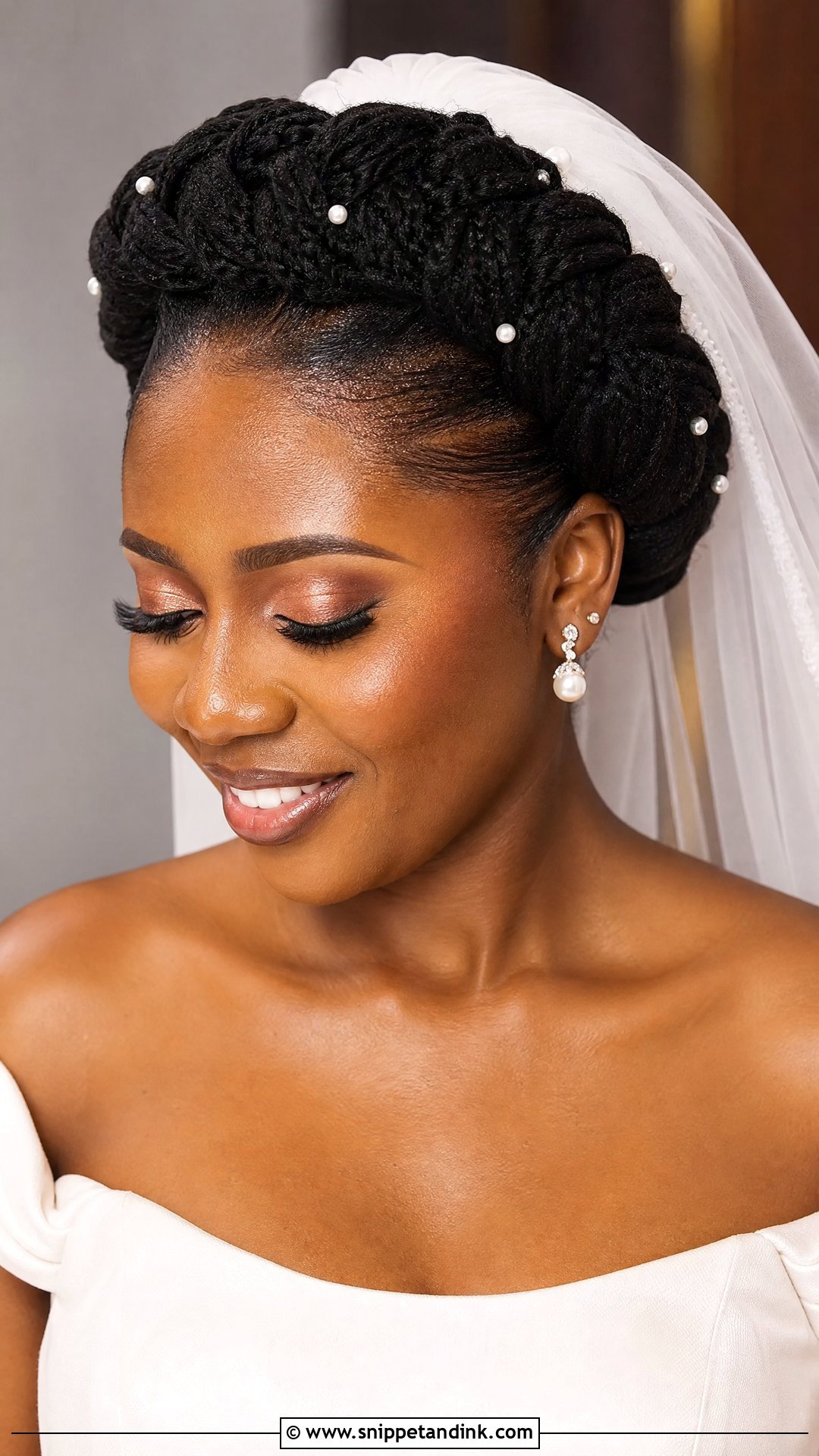 African Wedding Halo Braid - Snippet and Ink - 15 African Wedding Hairstyles