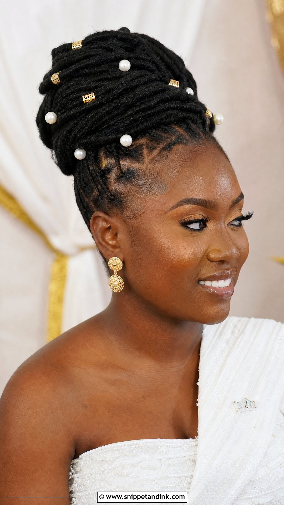 African Wedding Loc Updo - Snippet and Ink - 15 African Wedding Hairstyles