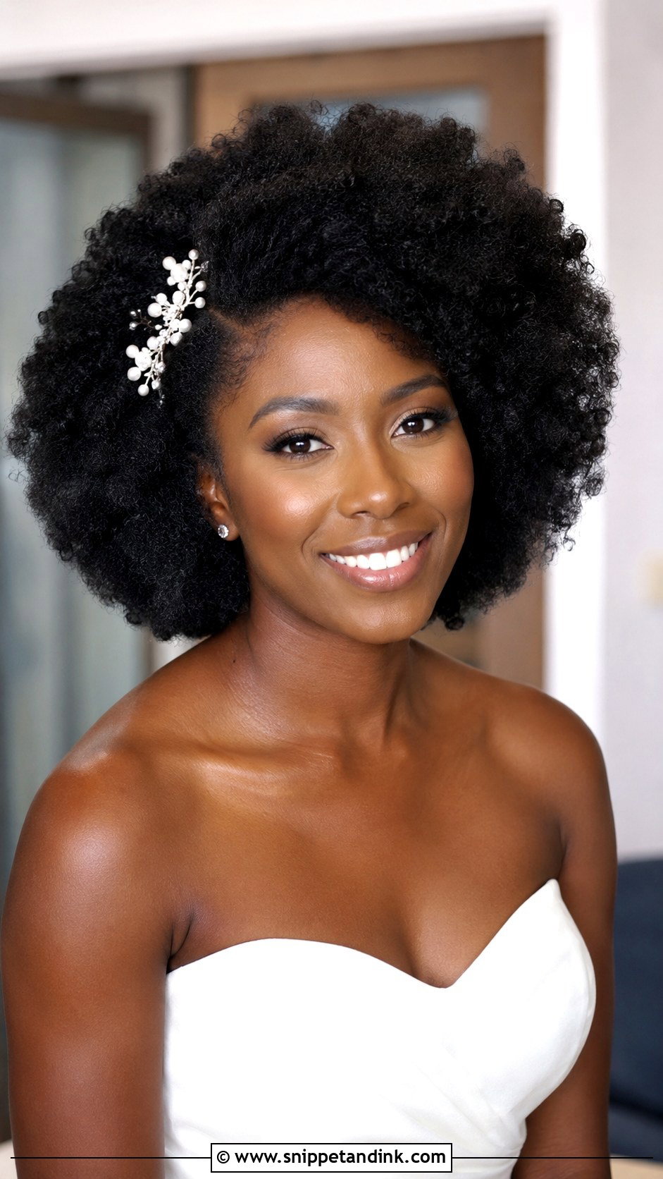 Afro Bridal Hair - Snippet and Ink - 20 Bridal Hair for Black Women Ideas