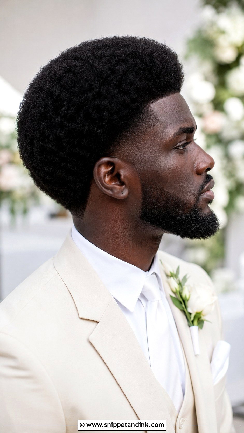 Afro Groom Hairstyle - Snippet and Ink - 15 Wedding Groom Hairstyle Ideas