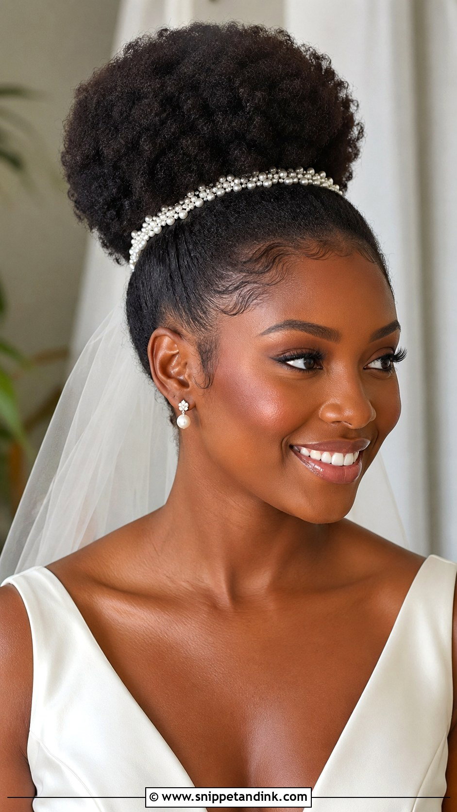 Afro Puff Wedding Updo For Black Women - Snippet and Ink - 15 Wedding Hair Updo Black Women Ideas