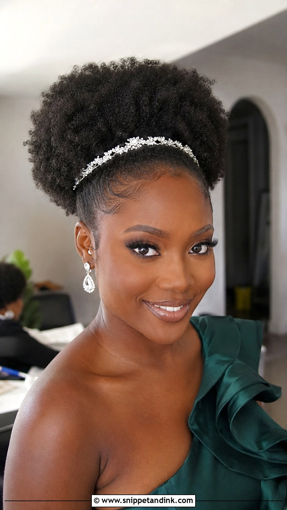Afro Puff for Wedding Guest - Snippet and Ink - 25 Wedding Guest Hairstyles Black Women