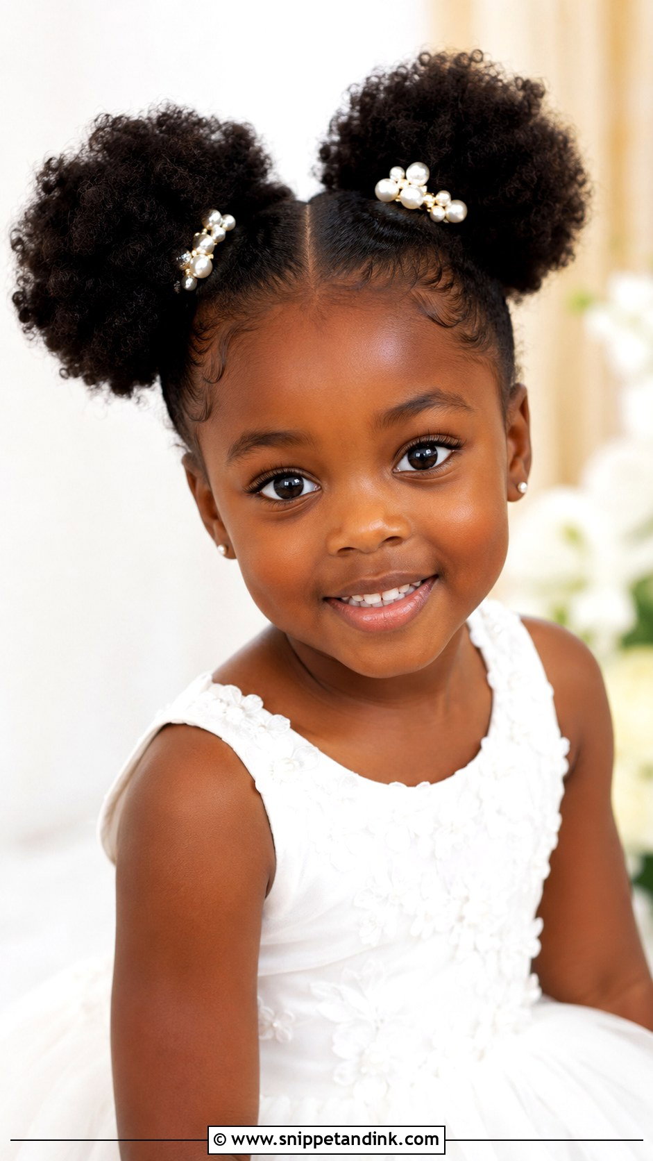 Afro Puffs For Kids Wedding - Snippet and Ink - 20 Hairstyles for Kids for Weddings