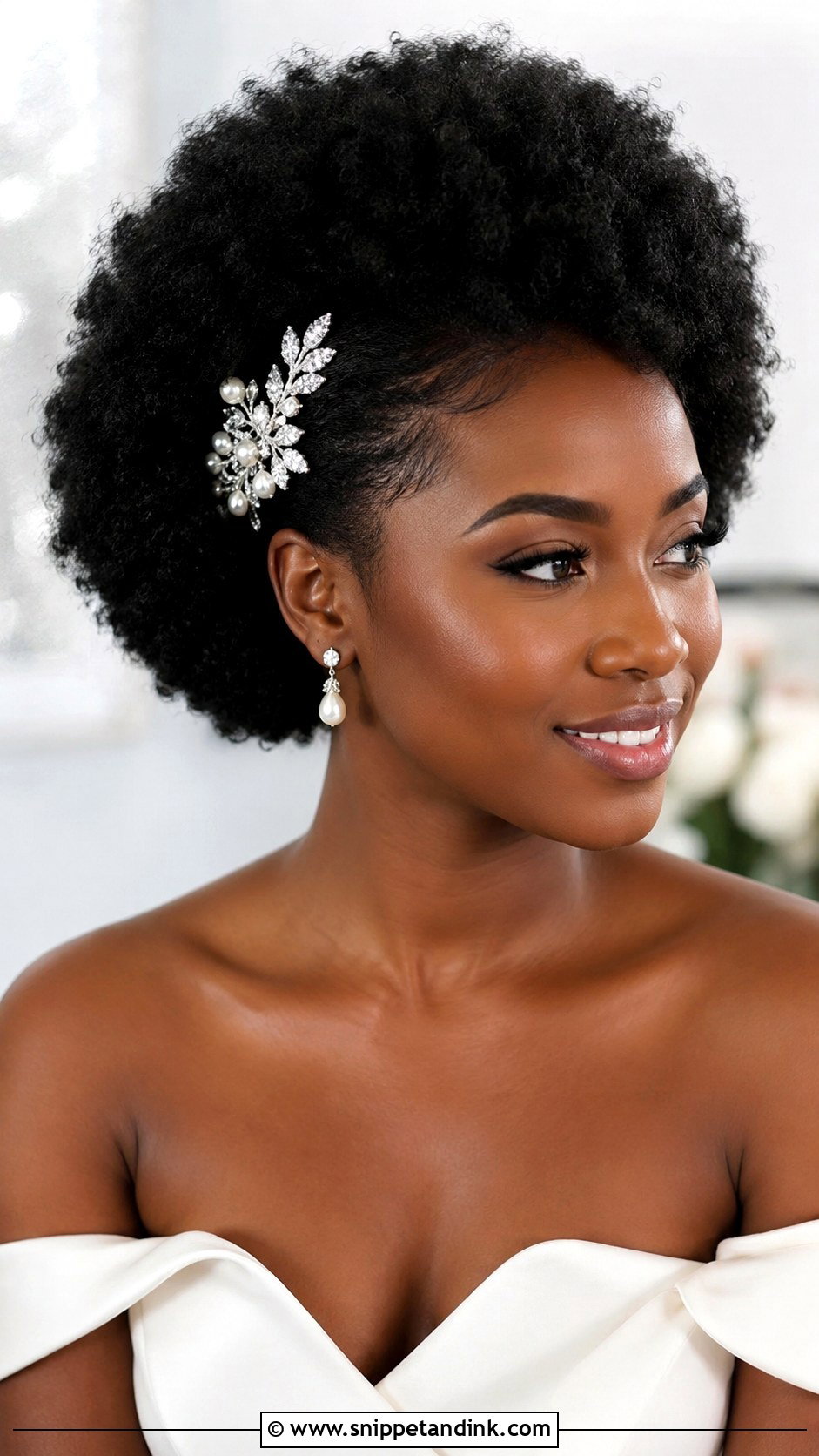 Afro Wedding Hairstyle - Snippet and Ink - 15 Wedding Hairstyles for Black Brides