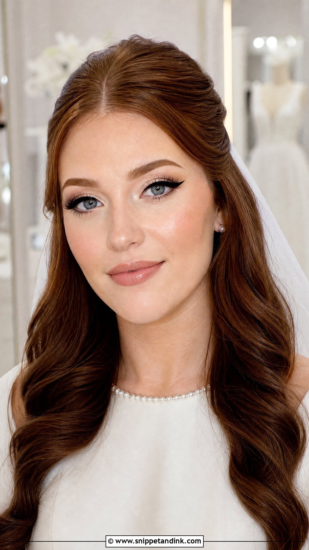 Airbrush Bridal Makeup With Winged Liner - Snippet and Ink - 20 Airbrush Bridal Makeup Ideas