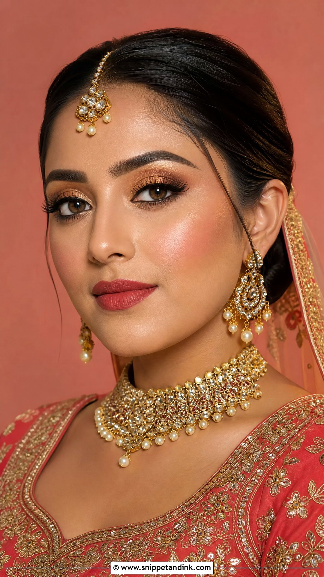 Airbrush Punjabi Bridal Makeup - Snippet and Ink - 20 Punjabi Bridal Makeup Ideas