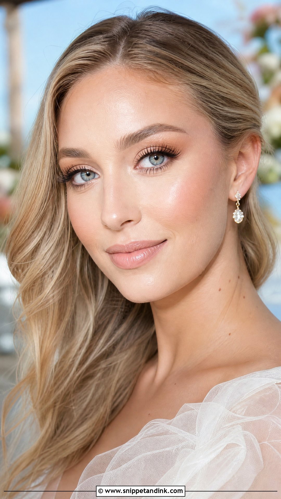 Airbrush Wedding Makeup For Blue Eyes - Snippet and Ink - 20 Airbrush Wedding Makeup Ideas
