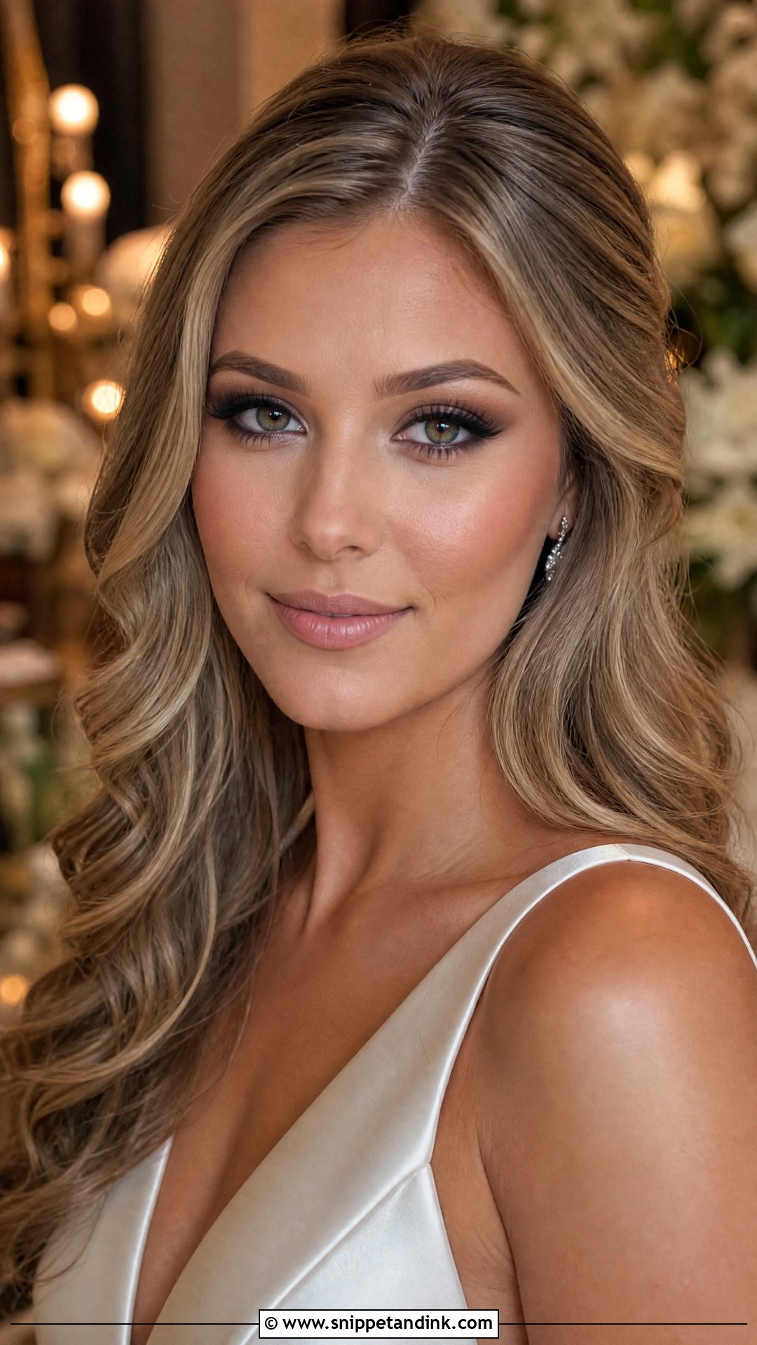 Airbrush Wedding Makeup With Smokey Eye - Snippet and Ink - 20 Airbrush Wedding Makeup Ideas