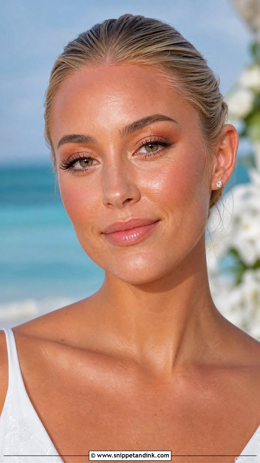 Alex Cooper Beach Wedding Makeup - Snippet and Ink - 20 Alex Cooper Wedding Makeup Ideas