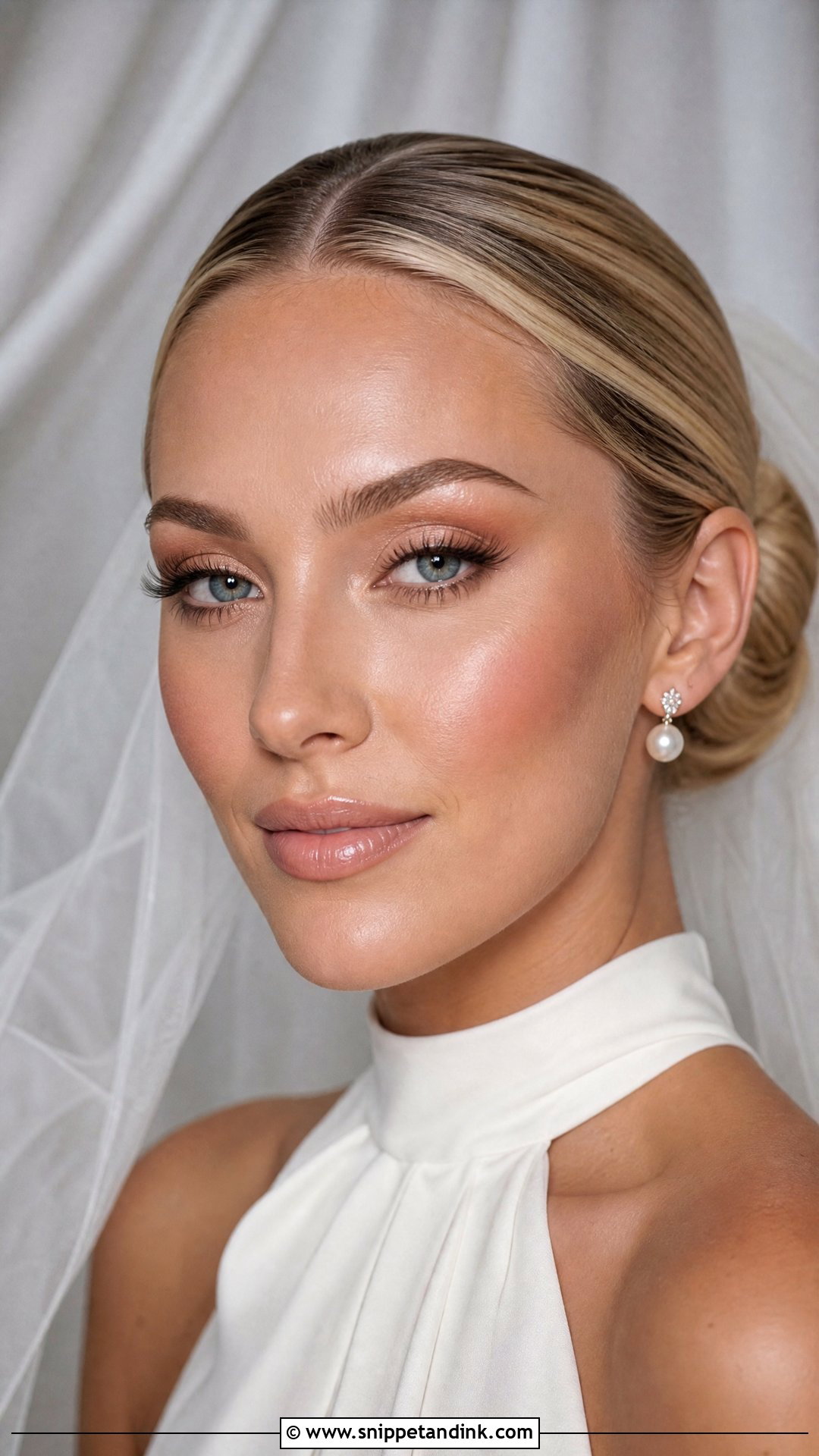 Alex Cooper Bridal Bun Makeup - Snippet and Ink - 20 Alex Cooper Wedding Makeup Ideas