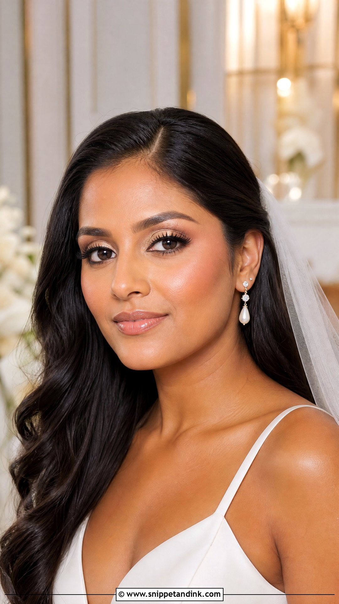 Alex Cooper Champagne Eye Wedding Makeup - Snippet and Ink - 20 Alex Cooper Wedding Makeup Ideas