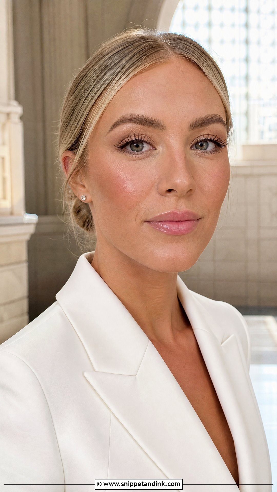 Alex Cooper Minimal Bridal Makeup - Snippet and Ink - 20 Alex Cooper Wedding Makeup Ideas