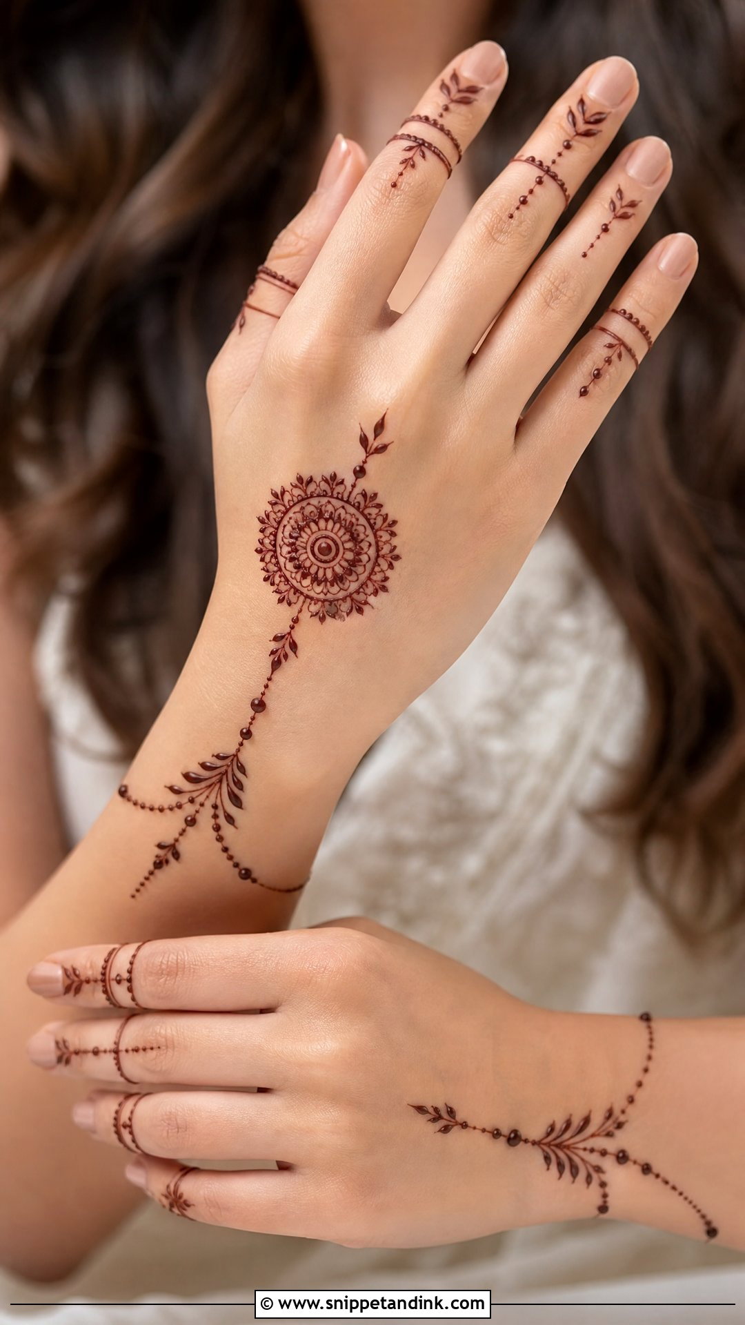 Alia Bhatt Back Hand Mehndi Design - Snippet and Ink - 20 Alia Bhatt Wedding Mehndi Design Ideas