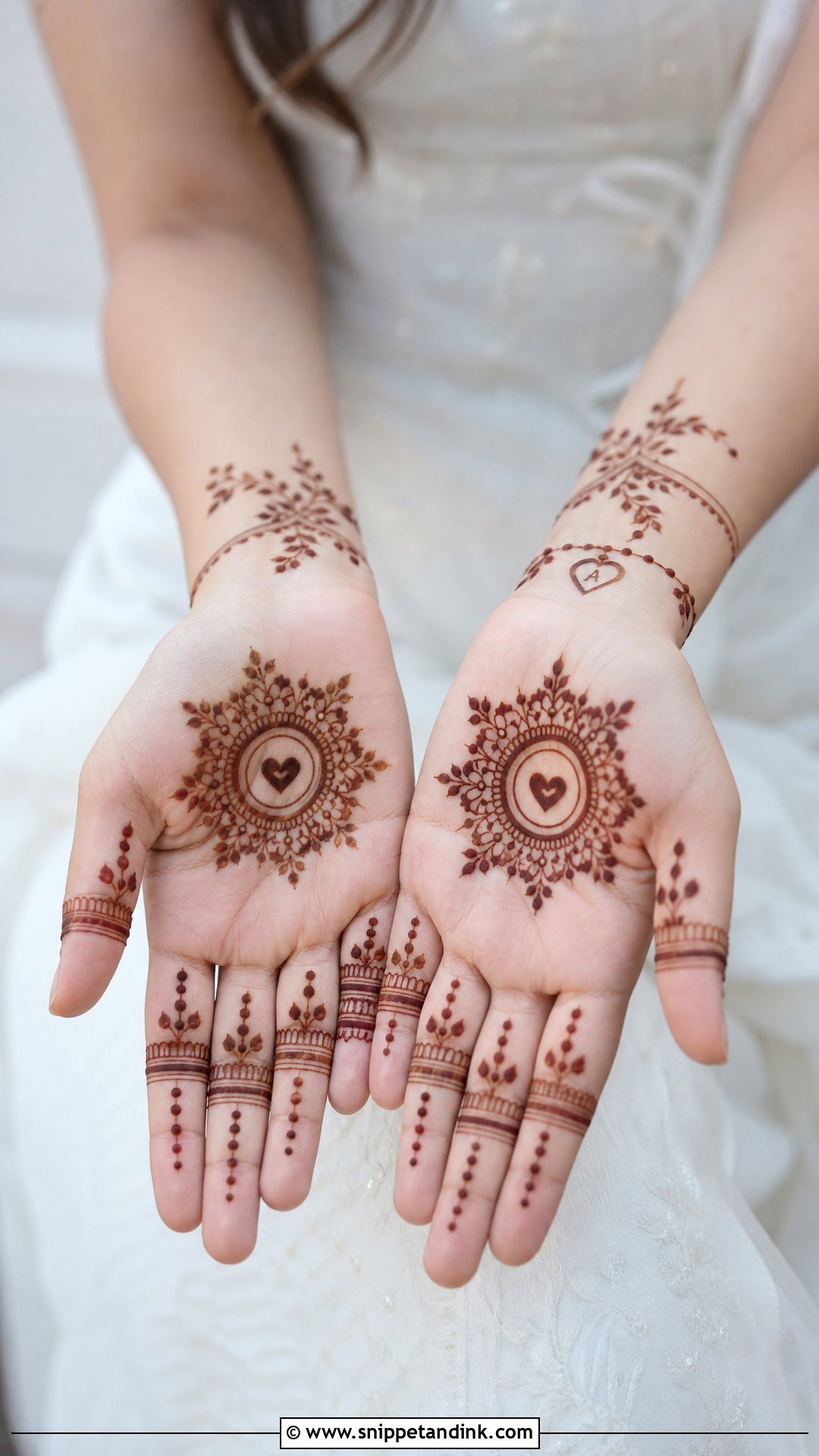Alia Bhatt Heart Mehndi Design - Snippet and Ink - 20 Alia Bhatt Wedding Mehndi Design Ideas