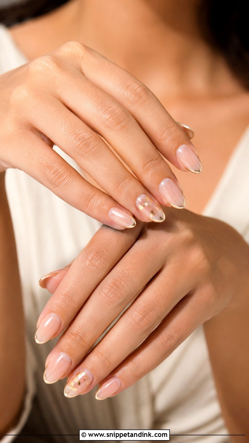 Alia Bhatt Wedding Minimal Gold Nails - Snippet and Ink - 20 Alia Bhatt Wedding Nails