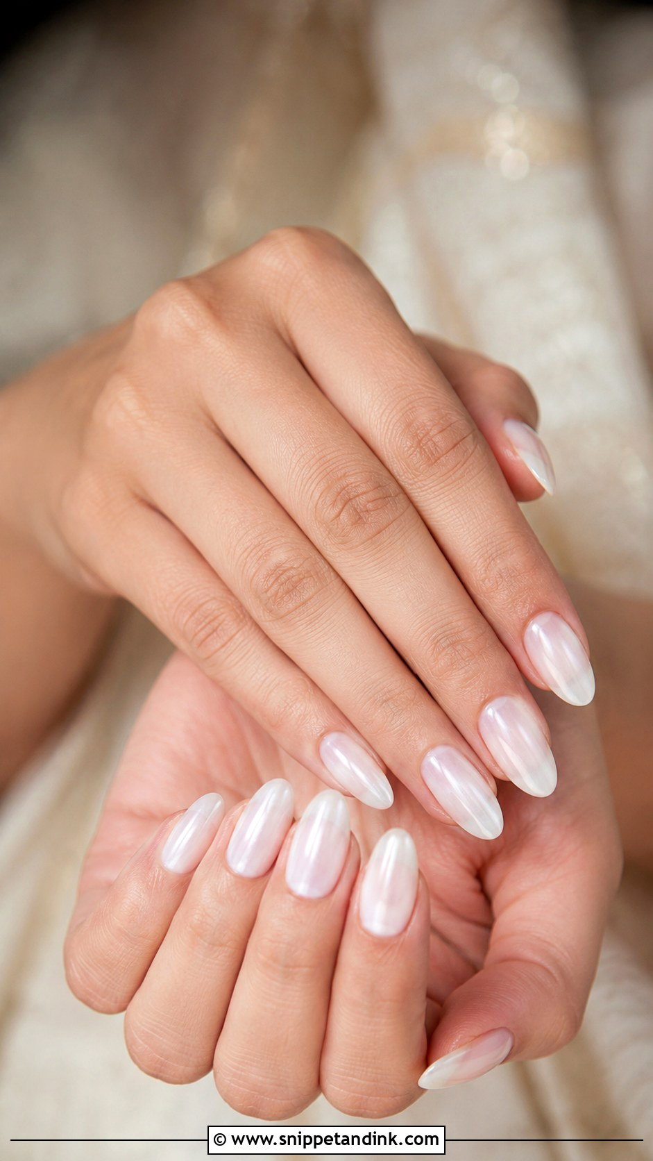 Alia Bhatt Wedding Off White Almond Nails - Snippet and Ink - 20 Alia Bhatt Wedding Nails