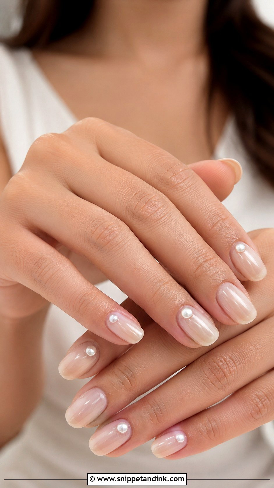 Alia Bhatt Wedding Pearl Accent Nails - Snippet and Ink - 20 Alia Bhatt Wedding Nails