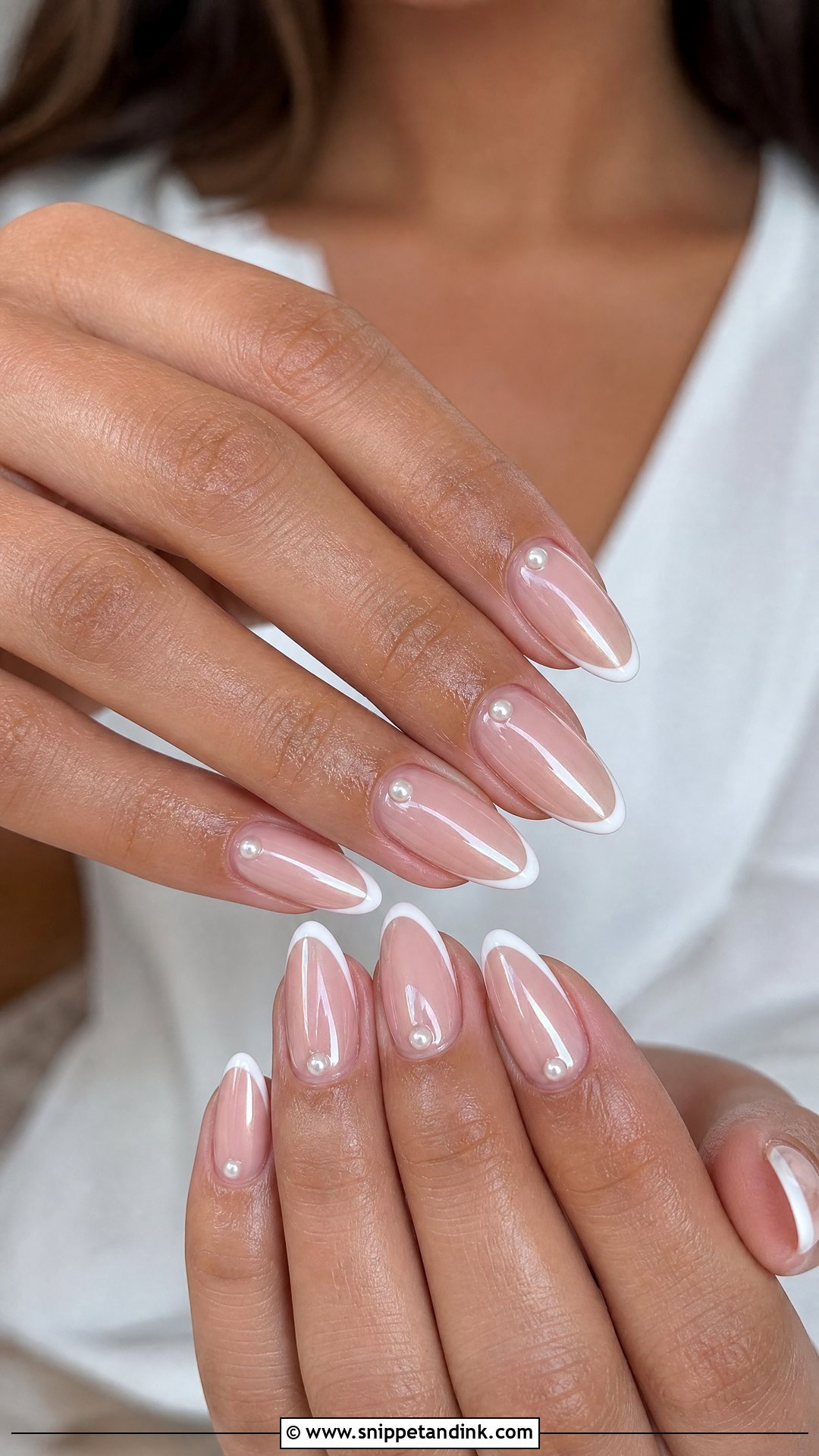 Almond Beach Wedding Nails - Snippet and Ink - 25 Beach Wedding Nails