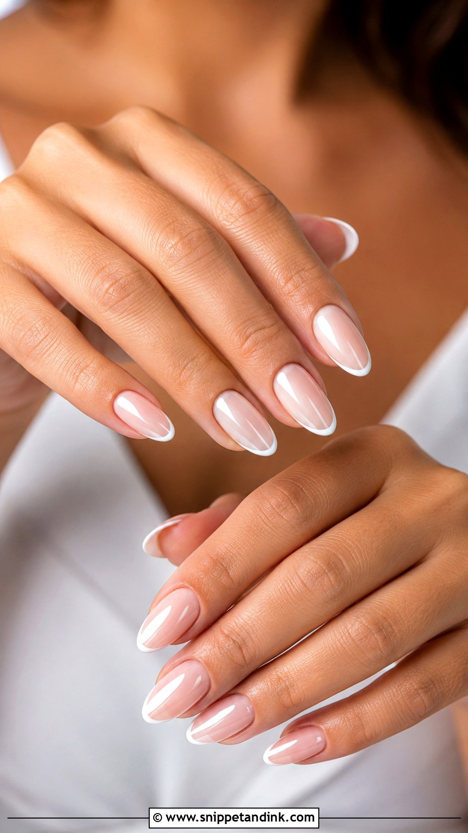 Almond Beach Wedding Nails - Snippet and Ink - 20 Beach Wedding Nails for Bride