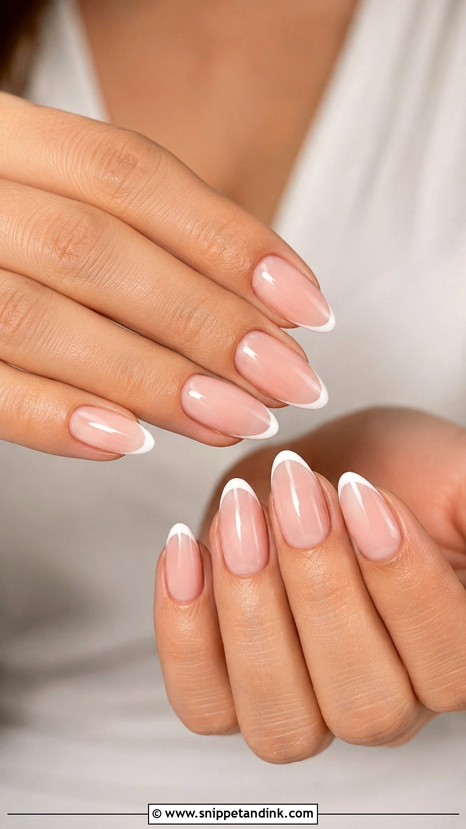 Almond Bridal Gel Nails - Snippet and Ink - 20 Bridal Gel Nails Wedding Brides