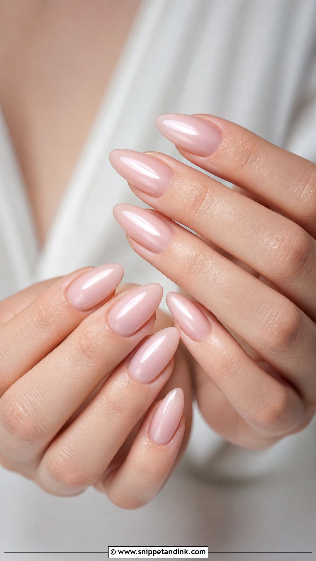 Almond Bridal Nails - Snippet and Ink - 25 Classy Bridal Nails