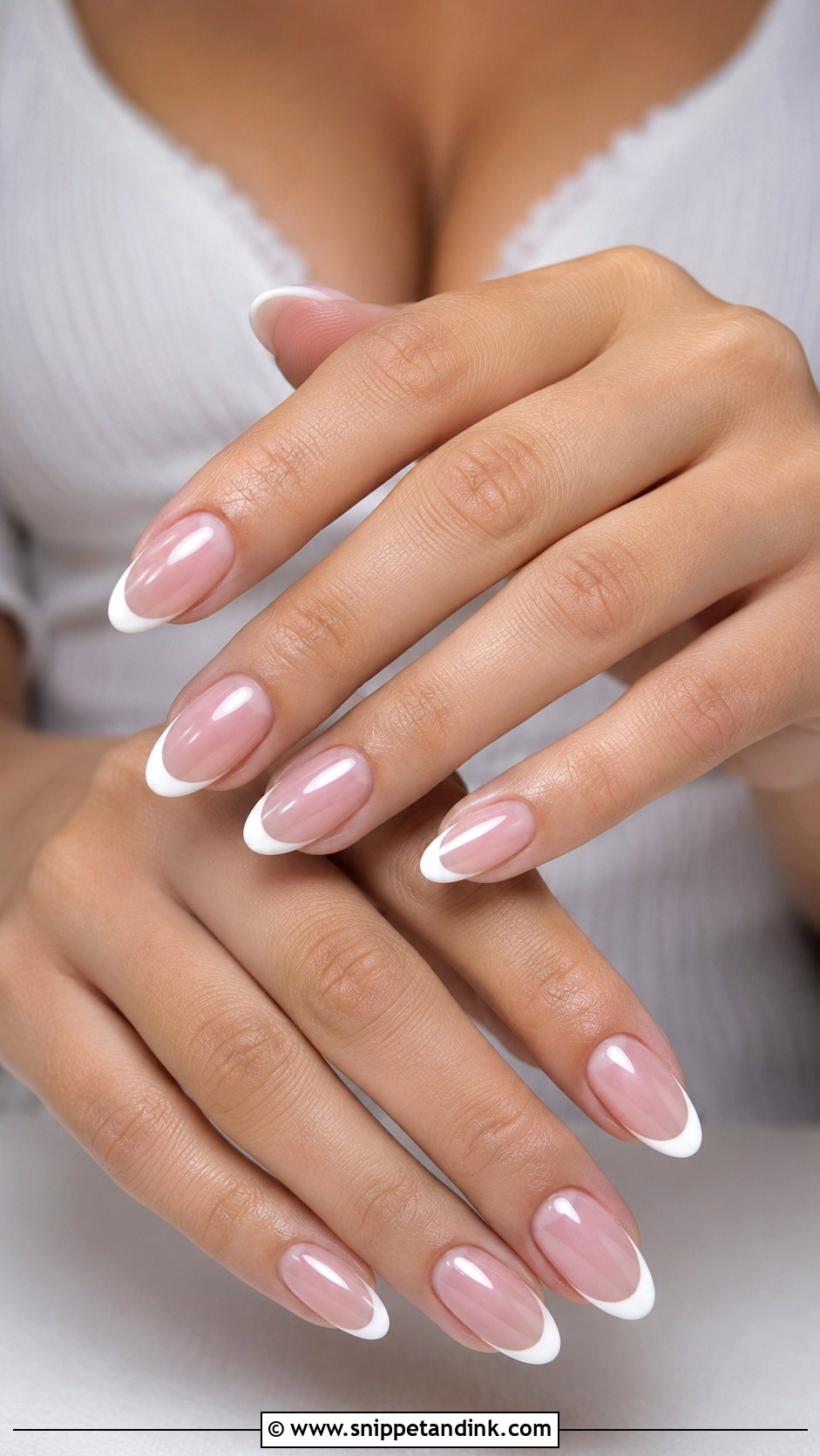 Almond Bridal Nails - Snippet and Ink - 30 Bridal Nail Designs