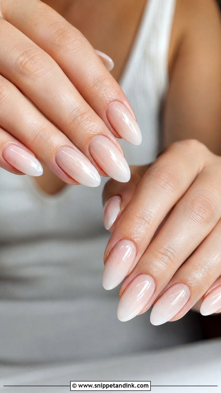 Almond Bridal Nails - Snippet and Ink - 30 Elegant Bridal Nails