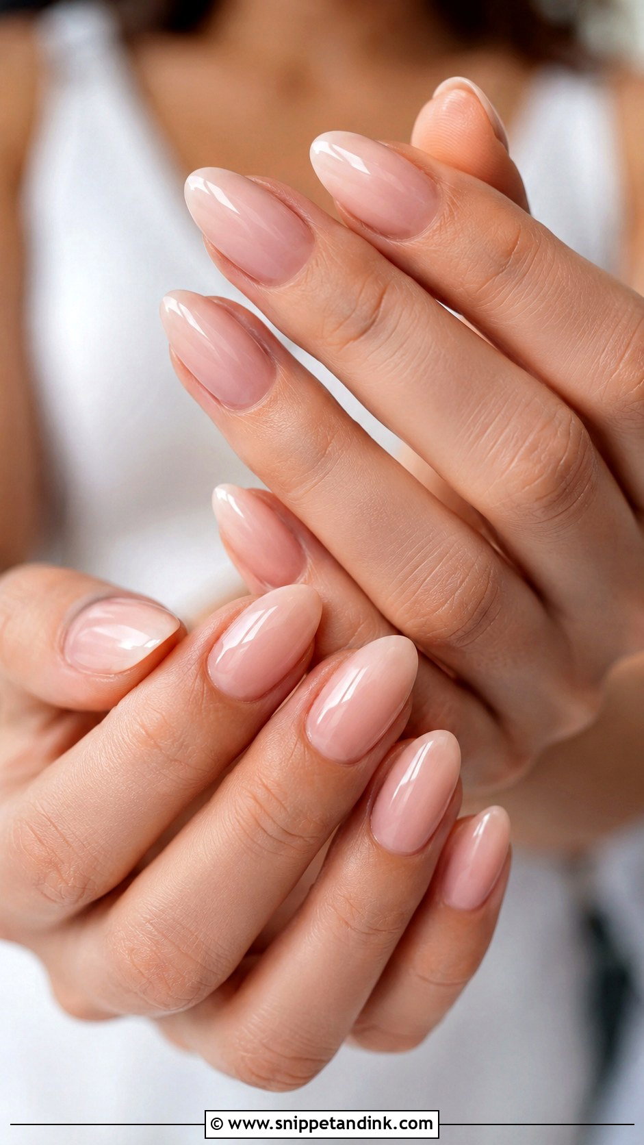 Almond Bridal Nails - Snippet and Ink - 30 Simple Bridal Nails