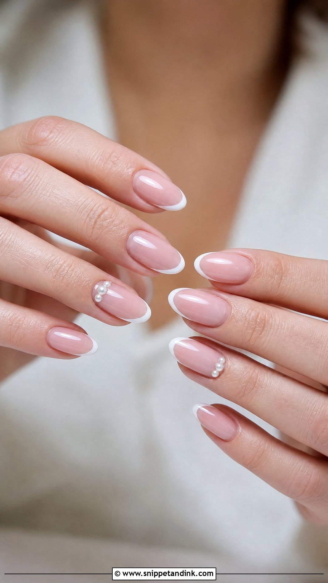 Almond Bridal Nails - Snippet and Ink - 35 Bridal Nail Art Ideas