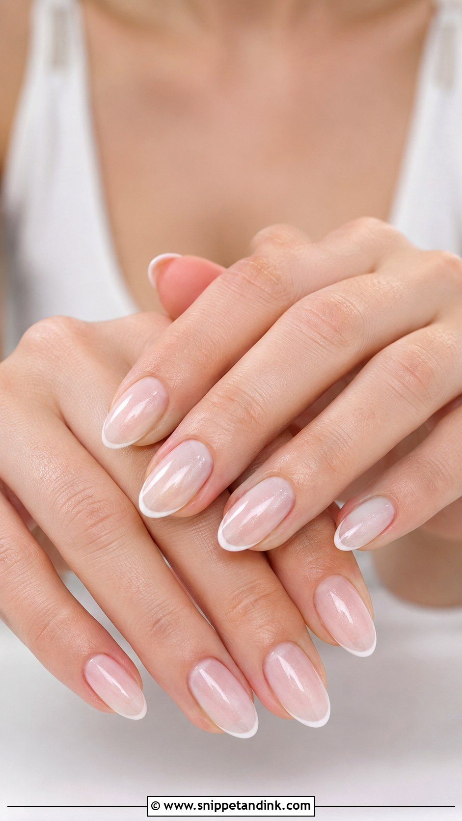 Almond Bridal Nails - Snippet and Ink - 20 Cute Bridal Nails
