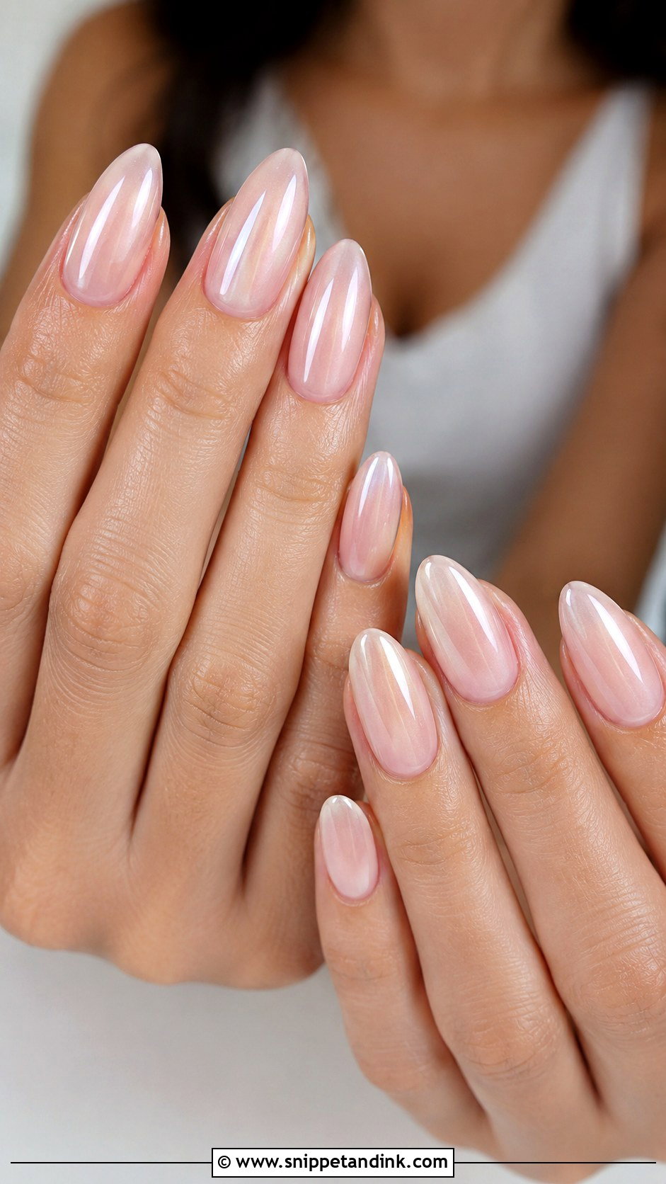 Almond Bride Nail Extensions - Snippet and Ink - 20 Bride Nail Extension Designs
