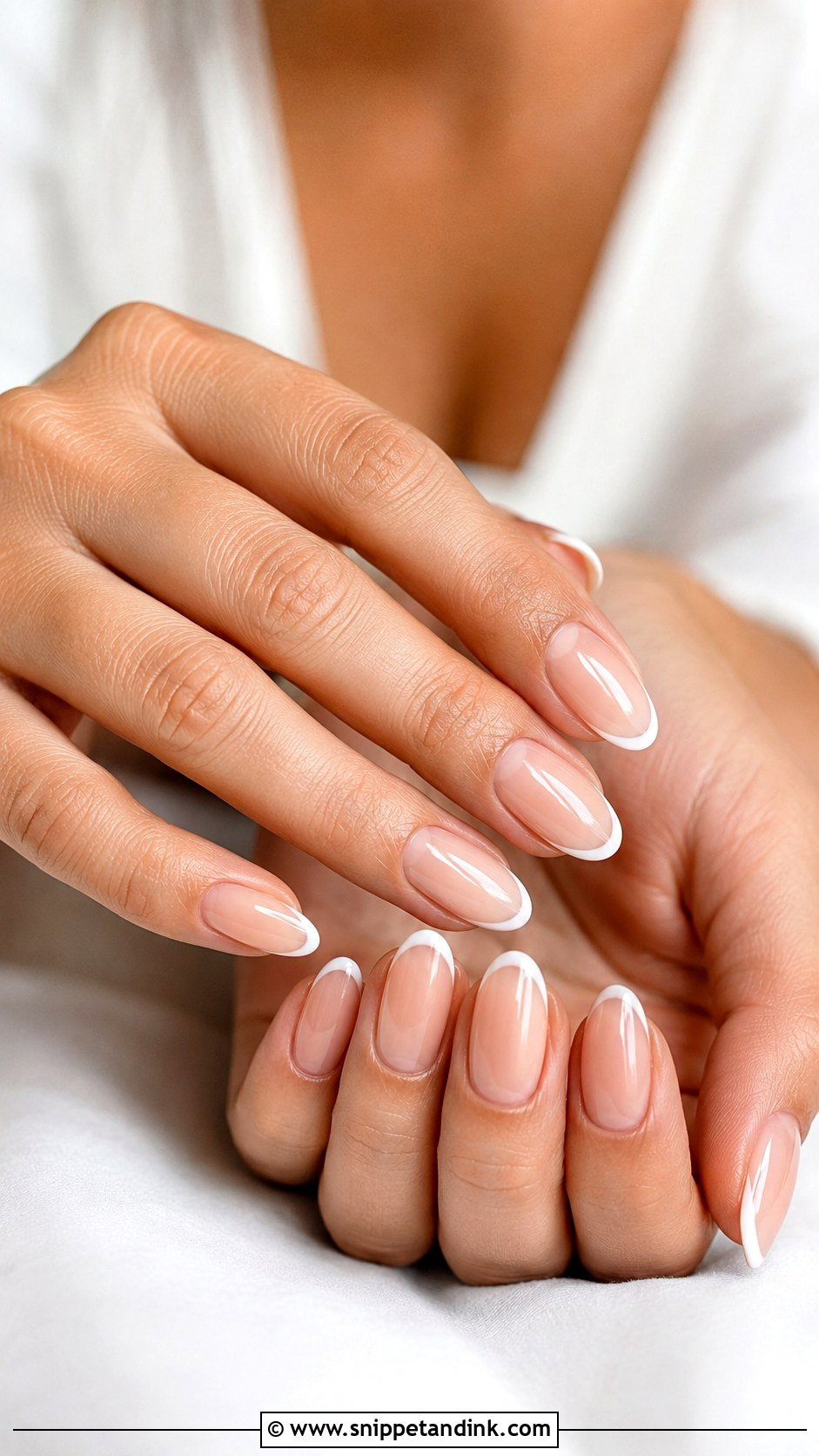 Almond Bride Nails - Snippet and Ink - 20 Wedding Bride Nails Ideas