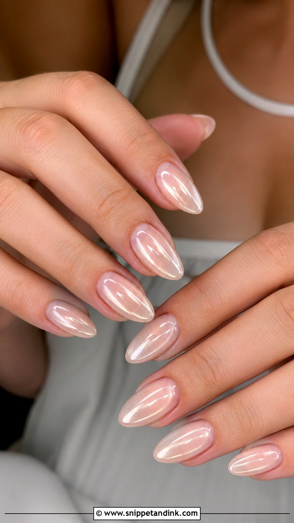 Almond Bridesmaid Nails - Snippet and Ink - 20 Wedding Nail Inspo for Bridesmaids Ideas